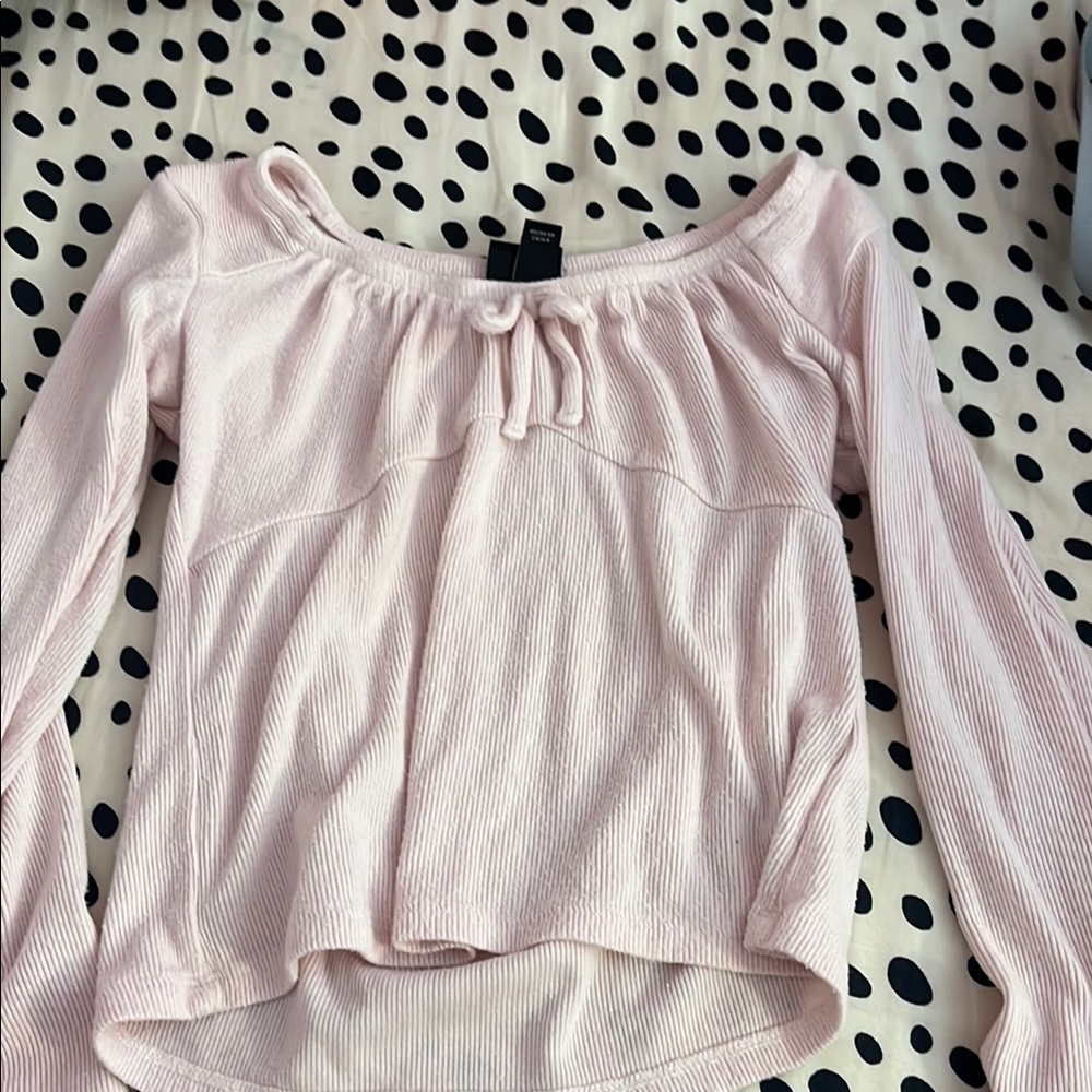 Light Pink Long Sleeve Top
